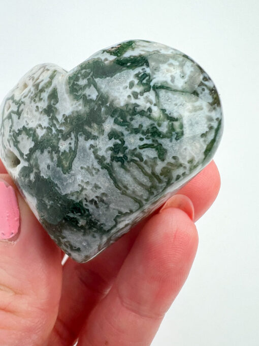 Moss Agate heart