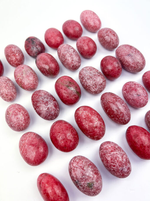 Rhodonite pocket stone