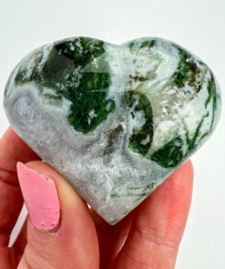 Moss Agate heart