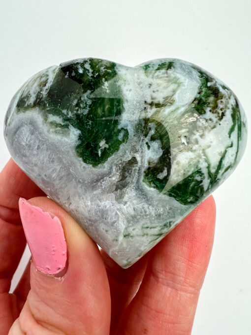 Moss Agate heart