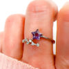 amethyst star ring