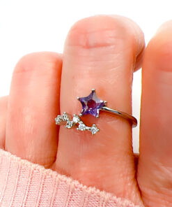 amethyst star ring