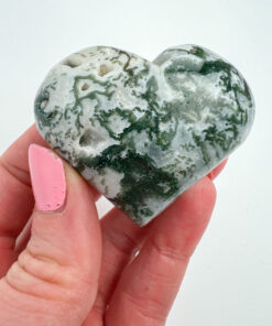 Moss Agate heart