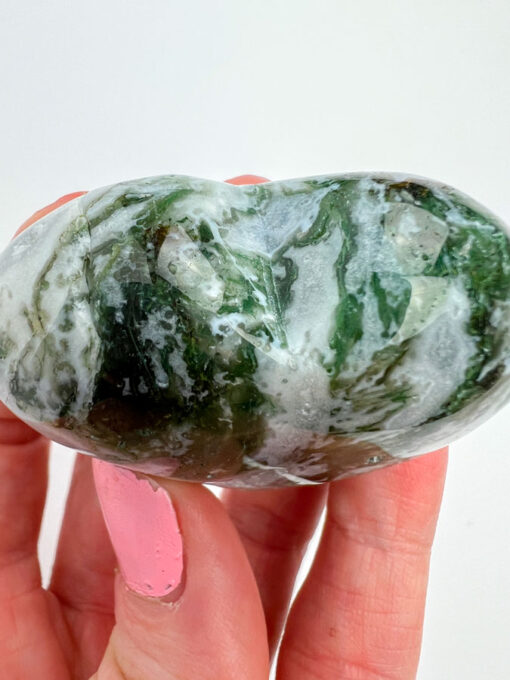 Moss Agate heart