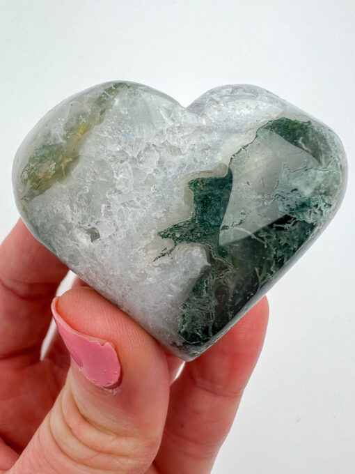 Moss Agate heart