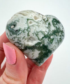 Moss Agate heart