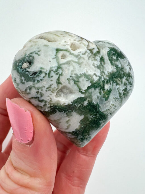 Moss Agate heart