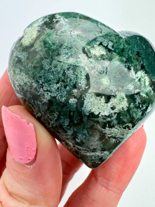 Moss Agate heart