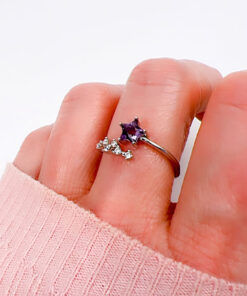 sterling silver amethyst ring