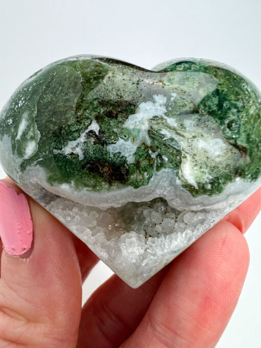 Moss Agate heart