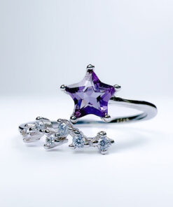 sterling silver amethyst ring