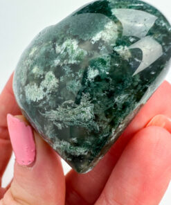 Moss Agate heart