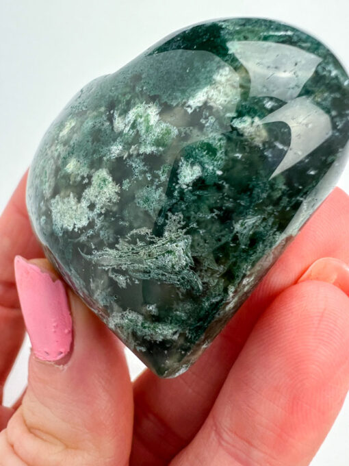 Moss Agate heart