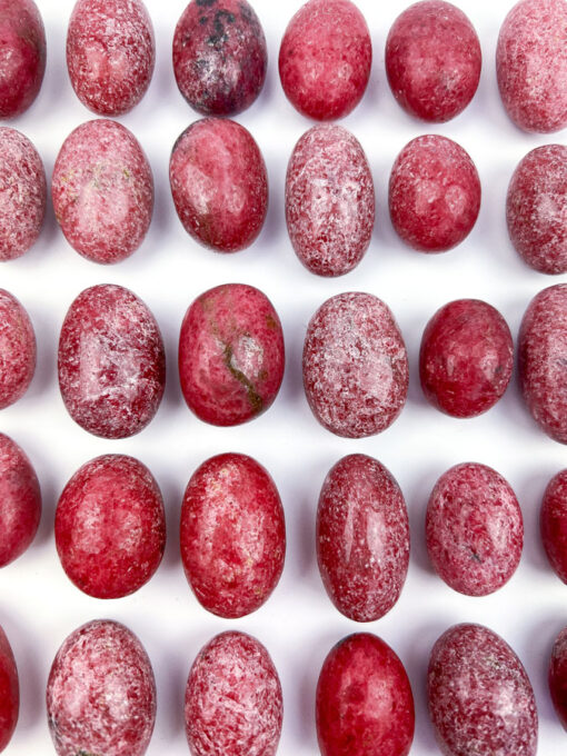 Rhodonite pocket stone