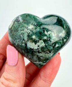 Moss Agate heart