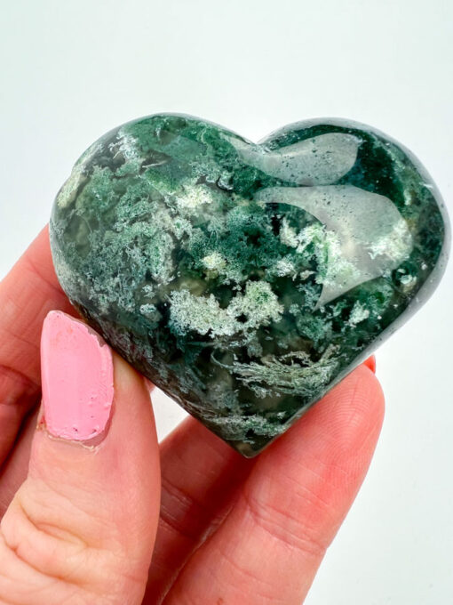 Moss Agate heart