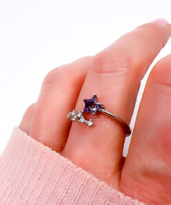 sterling silver amethyst ring