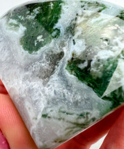 Moss Agate heart