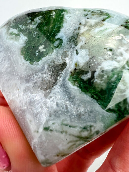 Moss Agate heart