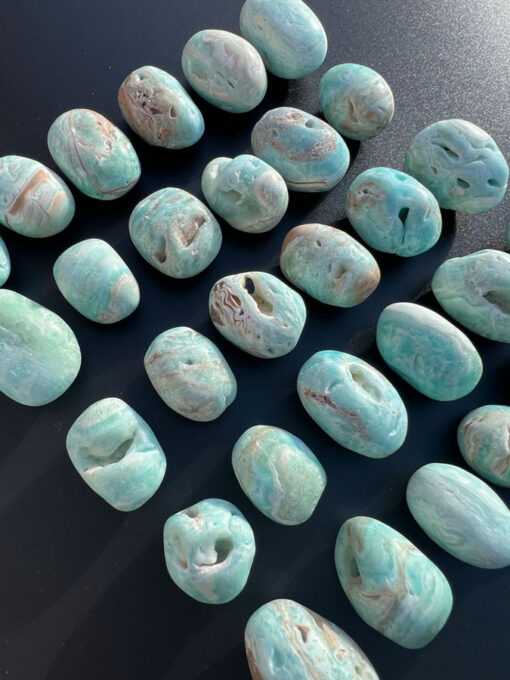 Blue Aragonite pocket stone