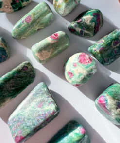 Ruby in Fuchsite tumble stone