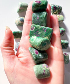 Ruby in Fuchsite tumble stone