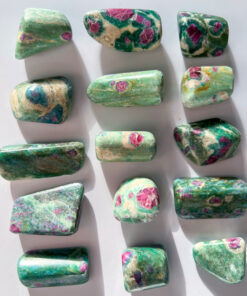 Ruby in Fuchsite tumble stone