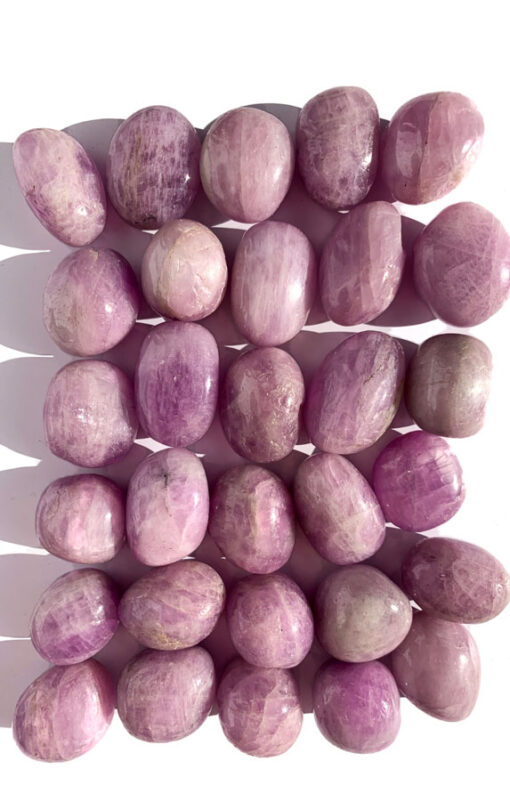 Kunzite tumble stone