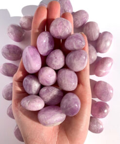 Kunzite tumble stone