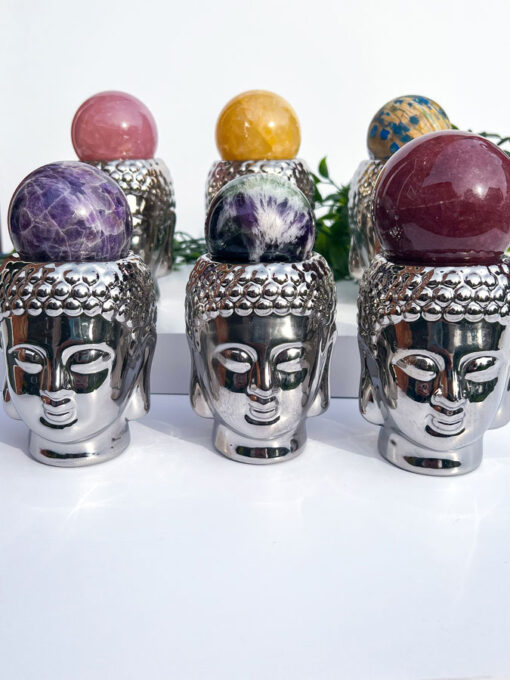 Buddha head tealight holder