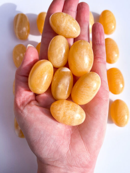 Orange Calcite tumblestone