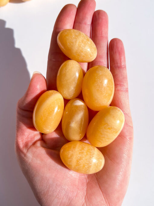 Orange Calcite tumblestone