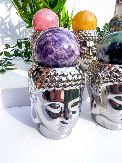 Buddha head tealight holder