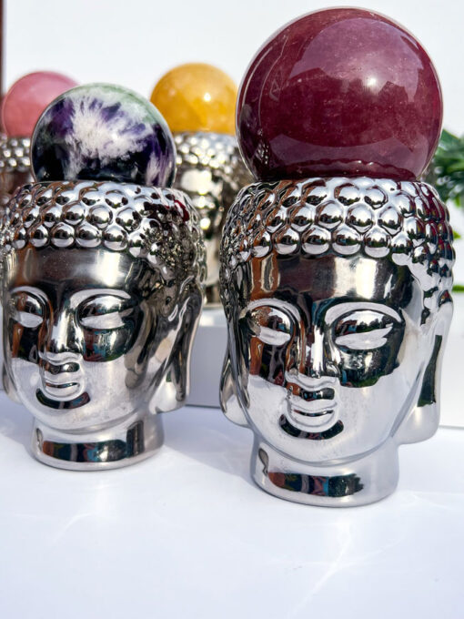 Buddha head tealight holder