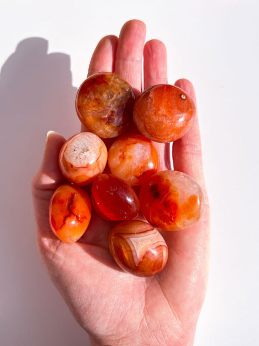 Carnelian tumblestone