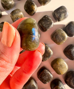 Labradorite tumbles