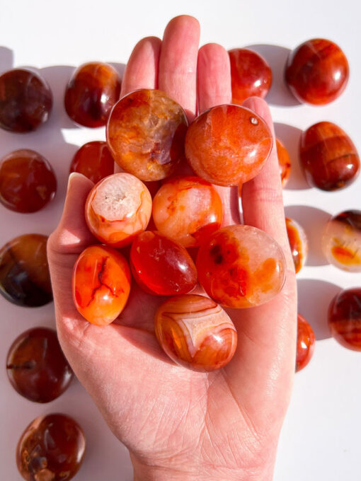 Carnelian tumblestone