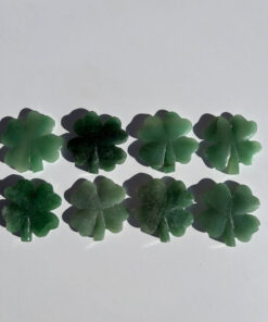 Green Aventurine four-leaf clover