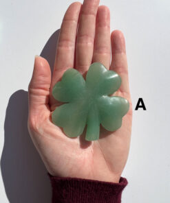 Green Aventurine four-leaf clover