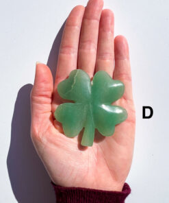 Green Aventurine four-leaf clover