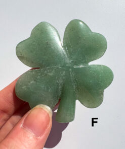 Green Aventurine four-leaf clover