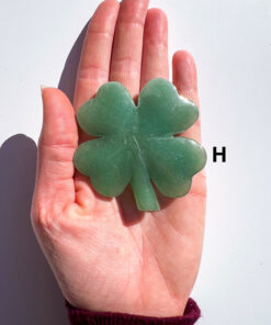 Green Aventurine four-leaf clover