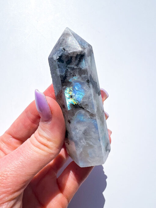 Rainbow Moonstone point