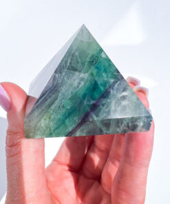 Fluorite pyramid