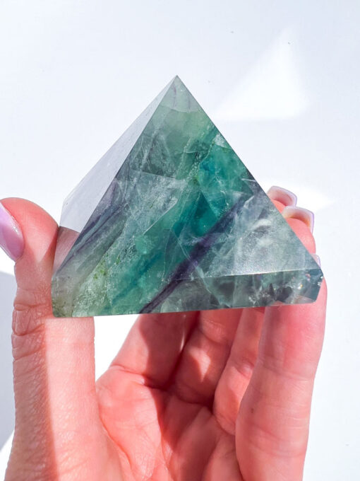 Fluorite pyramid