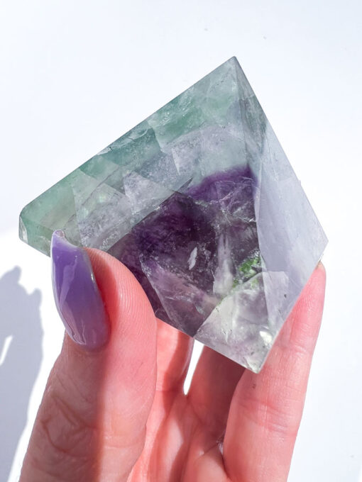 Fluorite pyramid