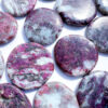 Rubellite smooth stone