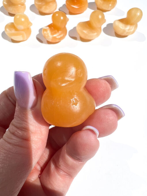 Orange Calcite duck