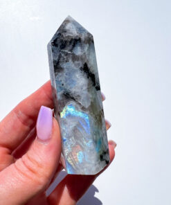 Rainbow Moonstone point