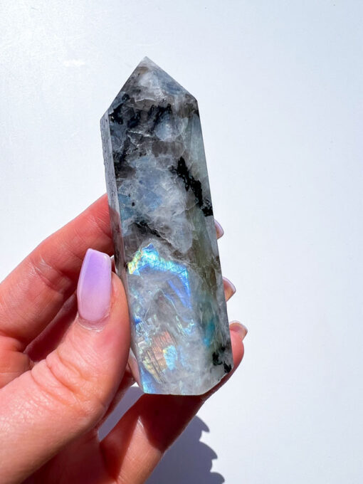 Rainbow Moonstone point